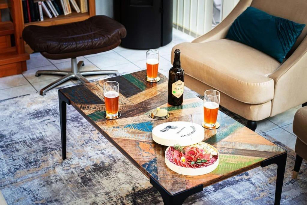 La Coquette ! Maison Au Coeur De La Bresse Avec Veranda Barbecue Garage Baby-Foot Et Barre De Son Zewnętrze zdjęcie